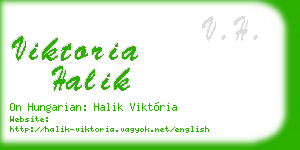 viktoria halik business card